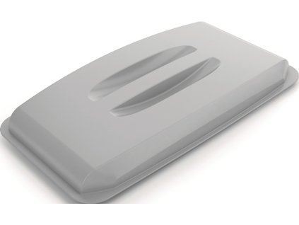 Veko pre zberače odpadu/recyklovateľného materiálu (Farba PP šedý Š501xD272mm, Veľkosť pre odpadkový kôš DURABIN® 60 l)