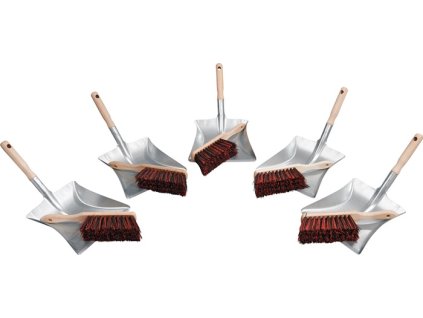 Súprava na prach s drevenou rukoväťou 5xRučná kefa na prach z dreva 5xRučná kefa na prach z dreva 5xRučná kefa na prach z dreva (Farba s drevenou rukoväťou, Veľkosť 5xRučná kefa Arenga/Elaston 5x lopatka na prach)