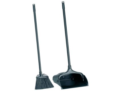 Stojaca lopatka na prach s násadou, lopatkou a metlou čierna RUBBERMAID (Farba Násada s lopatkou a metlou, Veľkosť čierna)