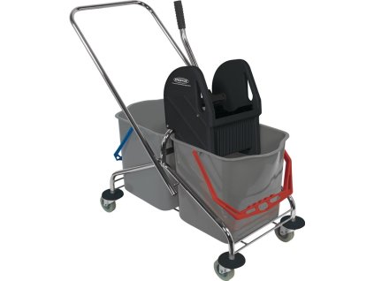 Čistiaci vozík vedro 2 x 27 l, lis z rúrkovej ocele SPRINTUS (Farba Vedro 2 x 27 l, lisované, Veľkosť Oceľová rúra)