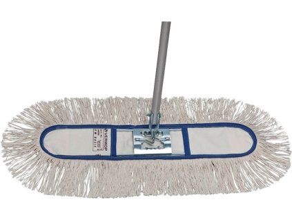 Mop na mokré mopovanie Mop, držiak a hliníková násada mix bavlna B600xL1400mm VERMOP (Farba Mop, držiak a hliníková rukoväť, Veľkosť Bavlnená zmes B600xL1400mm)