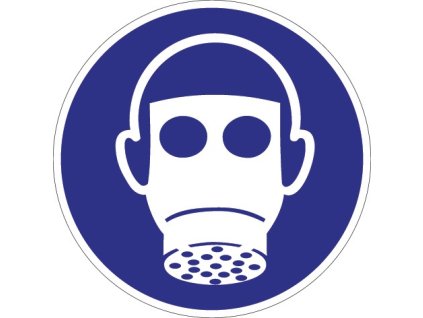 Povinná značka ASR A1.3/DIN EN ISO 7010 Používajte ochranu dýchacích ciest (Farba Používanie ochrany dýchacích ciest, Veľkosť plast)