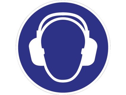 Povinná značka ASR A1.3/DIN EN ISO 7010 Používajte ochranu sluchu (Farba Používajte ochranu sluchu, Veľkosť Fólia)