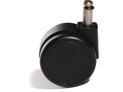 Kolieska (Farba pre mäkké podlahy Valček Ø 55 mm, Veľkosť vhodné pre kancelárske otočné stoličky Dĺžka čapu 25 mm Ø čapu 10 mm 5 ks/balenie)
