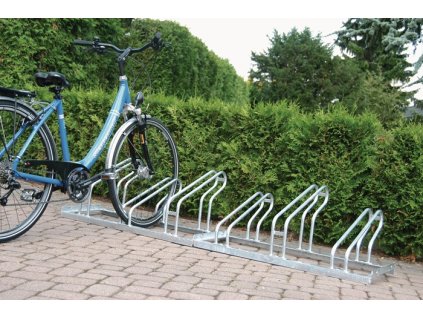 Vešiak na bicykel (Farba 2-stranne pozinkované 90°, Veľkosť Počet rázvorov 12 Rozložené na priskrutkovanie)