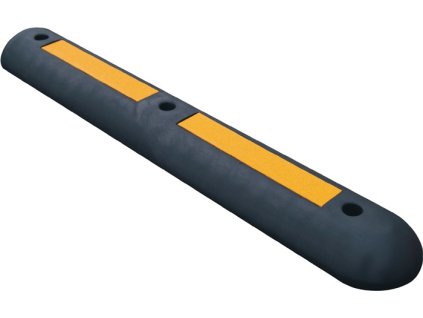 Parkovanie a rýchlostné prekážky (Farba D1000xŠ150xV60mm, Veľkosť PVC čierna so žltými reflexnými pruhmi)