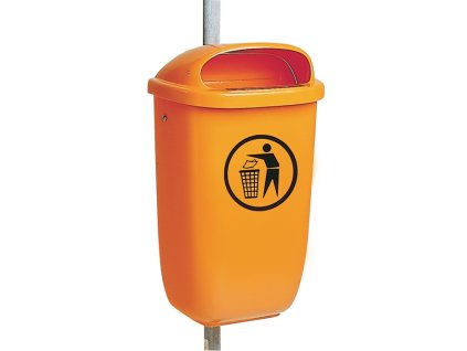 Potrubný stĺpik (Farba Žiarovo pozinkovaná oceľ, Veľkosť D1500xH49mm vhodné pre odpadkový kôš/zrkadlo)