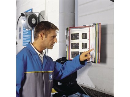 Nástenný držiak (Farba 1 x 10 zobrazovacích tabúľ, Veľkosť rôzne farby z PVC fólie s rámom 2 ks/box)