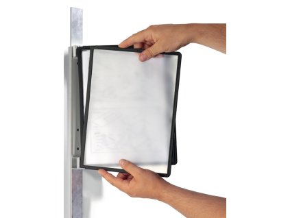 Nástenný držiak (Farba 5 zobrazovacích tabúľ, Veľkosť čierna s profilovým rámomf.)