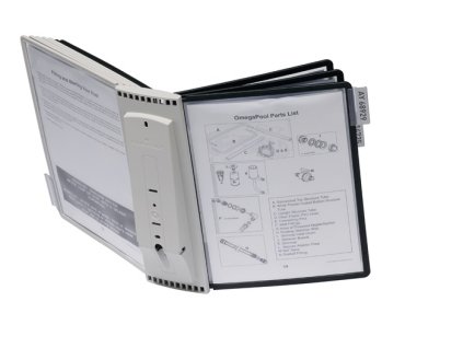 Nástenný držiak (Farba 10 zobrazovacích tabúľ, Veľkosť čierna/sivá polyamid s profilovým rámomf.)