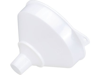 Priemyselné lieviky (Farba Ø 253/50 mm výška 190 mm, Veľkosť HD polyetylén prírodný so sitom a prepadovým okrajom)
