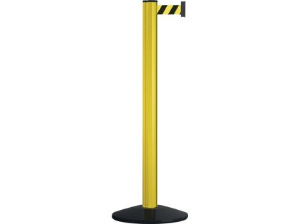 Pásový stĺpik jednoduchý D83xH970mm VIA GUIDE (Farba jednoduché D83xH970 mm, Veľkosť žltá Pás čierna/žltá Základňa z pevnej gumy)