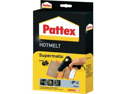 Lepiaca pištoľ Supermatic Výkon lepidla 4,5 g/min 7-10 min 11 mm PATTEX (Farba Kapacita lepenia 4,5 g/min, Veľkosť 7-10 min. 11 mm)