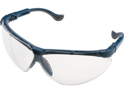 Bezpečnostné okuliare XC EN 166-1FT spánky modré, číre polykarbonátové šošovky HONEYWELL (Farba EN 166-1FT, Veľkosť Modrý chránič, číry objektív polykarbonát)