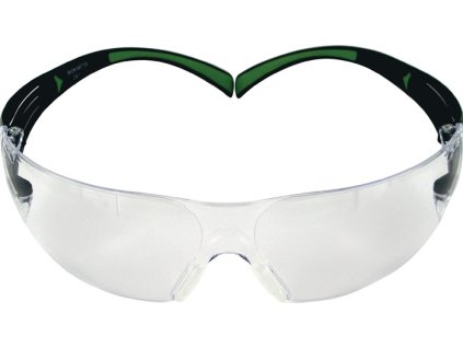 Ochranné okuliare SecureFit™ 400 EN 166, EN 170, EN 172 polykarbonátové 3M (Farba EN 166, EN 170, EN 172, Veľkosť Čierno-zelené spánky, číre sklá polykarbonát)