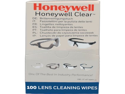 Čistiace obrúsky na okuliare Honeywell Clear® Plus L130xW60mm 100 ks. 1 balenie po 100 ks HONEYWELL (Farba L130xŠ60mm 100 ks, Veľkosť 1 balenie po 100 ks)