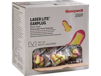 Zátky do uší Laser Lite EN 352-2 SNR 35 dB 200 párov / krabica HONEYWELL HOWARD LEIGHT (Farba EN 352-2 SNR 35 dB, Veľkosť 200 párov/box)