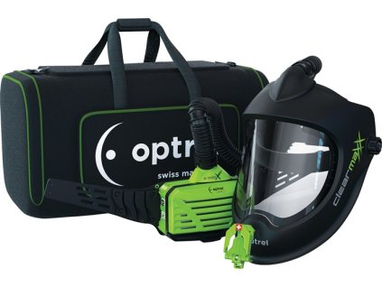 Prilba na brúsenie Clearmaxx atď. respirátor E3000X Šošovky: polykarbonát OPTREL (Farba Napr. ochrana dýchacích ciest s dúchadlom E3000X, Veľkosť Šošovka: Polykarbonát)