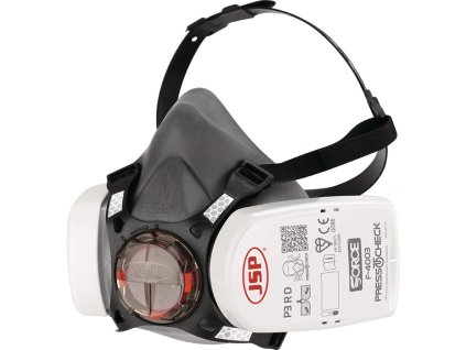 Respirátorová polomaska Force™8 EN 140 EN 143 Press to Check vrátane filtra P3 M JSP (Farba EN 140 EN 143, Veľkosť Stlačte na kontrolu vrátane filtra P3 M)