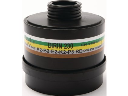Viacrozsahový kombinovaný filter DIRIN 230 A2B2E2K2-P3R D EN 14387 vhodný pre 4000 370 800, 4000 370 829 EKASTU (Farba EN 14387, Veľkosť vhodné pre 4000 370 800, 4000 370 829)