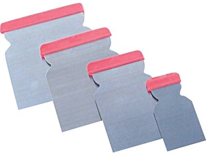 Súprava japonských špachtlí  4-dielna oceľ Po 1 špachtli so šírkou 50/80/100/120 mm (Farba 4-dielna oceľ, Veľkosť Po 1 špachtli 50/80/100/120 mm široké)