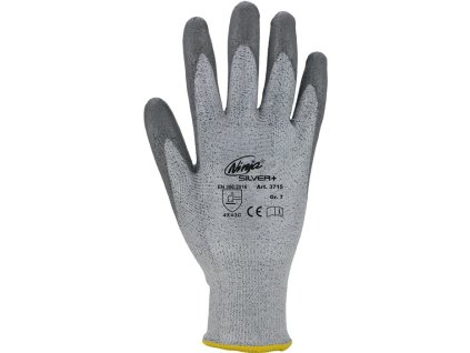Rukavice proti porezaniu Ninja EN 388 PPE kategória II 12 párov ASATEX (Farba Veľkosť 10 sivá, Veľkosť EN 388 kategória OOP II  12 párov)