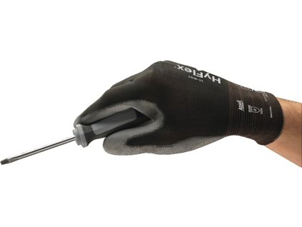 Rukavice HyFlex 11-601 EN 388 kategória PPE II ANSELL (Farba Veľkosť 10 čierna/sivá, Veľkosť EN 388 kategória OOP II)