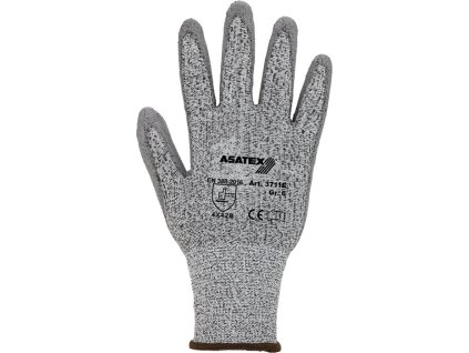 Rukavice proti porezaniu EN 388 PPE kategória II 10 párov ASATEX (Farba Veľkosť 11 sivá/sivá, Veľkosť EN 388 kategória OOP II  10 párov)