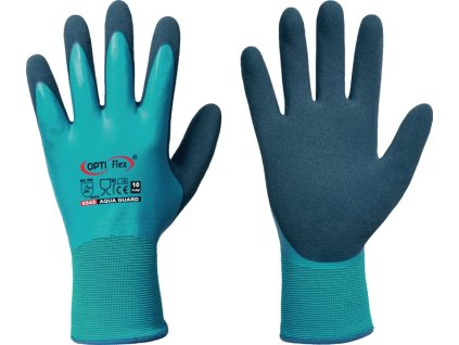 Rukavice Aqua Guard EN 388 kategória PPE II OPTIFLEX (Farba Veľkosť 11 modrá, Veľkosť EN 388 kategória OOP II)
