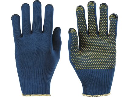 Rukavice PolyTRIX BN 914 EN 388 PPE kategória II 10 párov HONEYWELL (Farba Veľkosť 10 modrá/žltá, Veľkosť EN 388 kategória OOP II 10 párov)