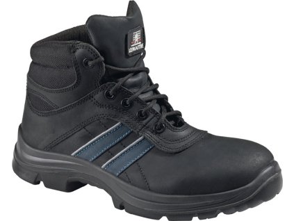 Bezpečnostná obuv Andy Vysoká S3 SRC EN ISO 20345 buvolia koža LEMAITRE (Farba Veľkosť 46 W. L čierna/modrá, Veľkosť S3 SRC EN ISO 20345 byvolia koža)