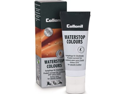 Krém na ošetrovanie Waterstop silná krycia schopnosť čierny 75 ml aj na textilné materiály Tuba COLLONIL (Farba silná krycia schopnosť, Veľkosť čierna 75 ml aj pre materiály Tex tuba)