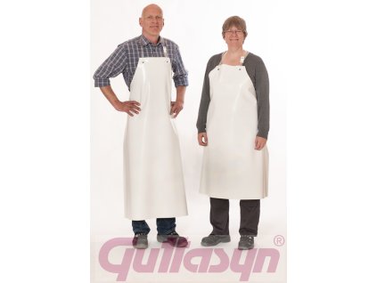 PVC zástera proti kyselinám Guttasyn® FR5 dĺžka cca 120 x šírka cca 90 cm biela GUTTASYN (Farba Dĺžka cca 120 x šírka cca 90 cm, Veľkosť biela)