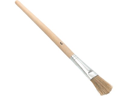 Štetec na maľovanie smaltom  Dĺžka 200 mm Šírka 15 mm Výška 5 mm Veľkosť 2 svetlá štetina (Farba Dĺžka 200 mm Šírka 15 mm Výška 5 mm, Veľkosť Veľkosť 2 svetlé štetiny)