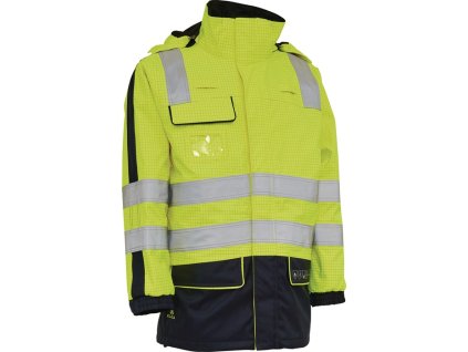 Multištandardná parka s vysokou viditeľnosťou SECURETECH žltá/navy blue ELKA RAINWEAR (Farba Veľkosť XXL, Veľkosť žltá/modrá)