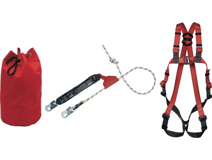 Súprava na ochranu pred pádom pre zdvíhacie pracovné plošiny EN361, EN353-2 3-dielna MAS (Farba EN361, EN353-2, Veľkosť 3-dielna)