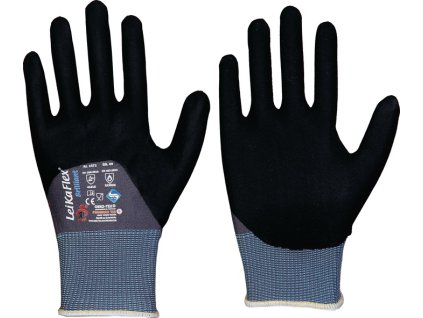 Rukavice LeikaFlex® Brilliant kategória PPE II 12 párov LEIPOLD (Farba Veľkosť 11 sivá/čierna, Veľkosť Osobné ochranné prostriedky kategórie II  12 párov)