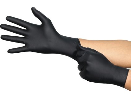 Jednorazové rukavice MicroFlex 94-242 ESD nitril EN 374 / EN 16350 kategória PPE III ANSELL (Farba Veľkosť XL čierna, Veľkosť Nitril EN 374 / EN 16350 Kategória OOP III)