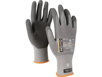 Rukavice Flexible Advanced 1907 EN 388, EN 420+A1 PPE kategória II OX-ON (Farba Veľkosť 10 sivá/svetlosivá, Veľkosť EN 388, EN 420+A1 kategória OOP II)