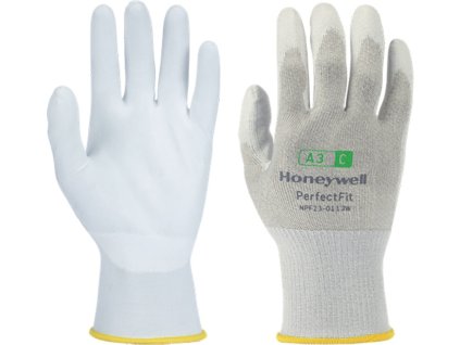 Rukavice na ochranu proti porezaniu New Perfect Fit 13G PU A3/C EN 388 PPE kategória II HONEYWELL (Farba Veľkosť 10 biela, Veľkosť EN 388 kategória OOP II)