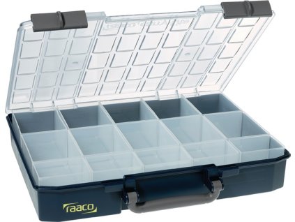 Krabica na sortiment Carry Lite Š415xH330xV80mm 15 priehradiek (Farba Š415xH330xV80mm, Veľkosť 15 priehradiek)