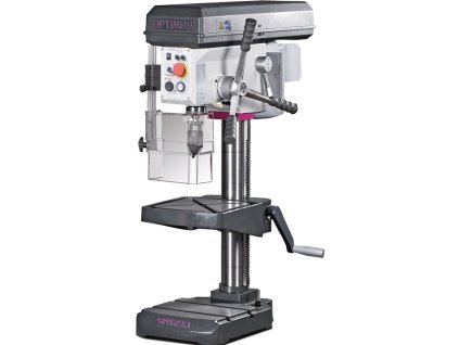 Stolová vŕtačka B 24 H 24 (S235JR) mm MK2 350-4000 min-¹ s núdzovým vypínačom OPTI-DRILL (Farba 24 (S235JR) mm, Veľkosť MK2 350-4000 min-¹ so spínačom núdzového zastavenia)