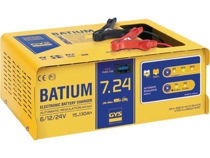 Nabíjačka batérií BATIUM 7-24 6 / 12 / 24 V efektívne: 11 / aritmeticky: 3-7 A GYS (Farba 6 / 12 / 24 V, Veľkosť efektívne: 11 / aritmetické: 3-7 A)