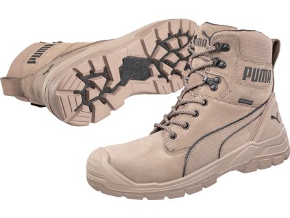 Bezpečnostná obuv CONQUEST STONE HIGH S3 CI HI HRO SRC DIN EN ISO 20345 Nubuková koža PUMA (Farba Veľkosť 46 W. 11 kameňov, Veľkosť S3 CI HI HRO SRC DIN EN ISO 20345 Nubuková koža)