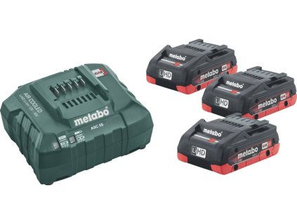 Základná sada akumulátorov 4,0 LiHD 18 V 3 x 4 (LiHD) Ah METABO (Farba 18 V, Veľkosť 3 x 4 (LiHD) Ah)
