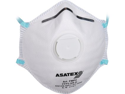 Respirátor FFP 2 / V NR D s výdychovým ventilom ASATEX (Farba FFP 2 / V NR D, Veľkosť s výdychovým ventilom)