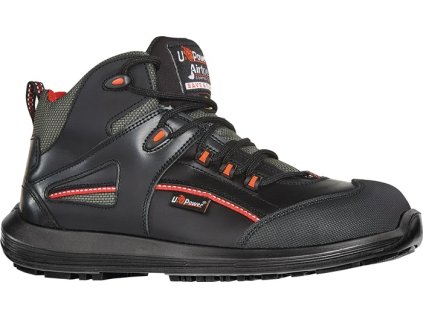 Bezpečnostná topánka Teak S3S FO SR ESD EN ISO 20345:2022 hladká koža U.POWER (Farba Veľkosť 47 W. 11 čierna/červená, Veľkosť S3S FO SR ESD EN ISO 20345:2022 hladká koža)