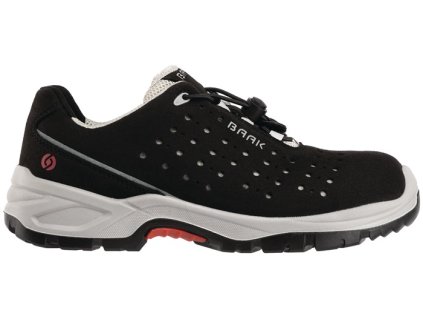 Bezpečnostná obuv Henk S1P SRC ESD EN ISO 20345 Mikrovlákno perforované BAAK (Farba Veľkosť 47 W. N (11) čierna/sivá, Veľkosť S1P SRC ESD EN ISO 20345 Perforované mikrovlákno)