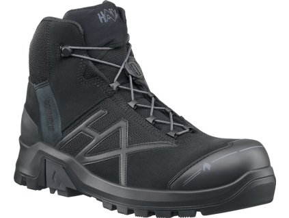 Bezpečnostná obuv Connexis® GTX mid hovädzia štiepaná koža 2,0-2,2 mm/textil HAIX (Farba Veľkosť 11 (46) čierna, Veľkosť S3 HRO HI CI WR SRC hovädzia štiepaná koža 2,0-2,2 mm/textil)