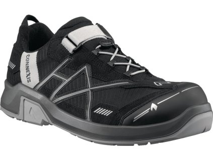 Bezpečnostná obuv CONNEXIS nízka S1P HRO HI CI SRC ESD Mikrovlákno/textil HAIX (Farba Veľkosť 11 (46) čierna/strieborná, Veľkosť S1P HRO HI CI SRC ESD mikrovlákno/textil)